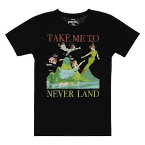 Peter Pan Small Tee “Take me to Neverland” NWT